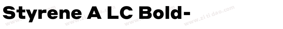 Styrene A LC Bold字体转换